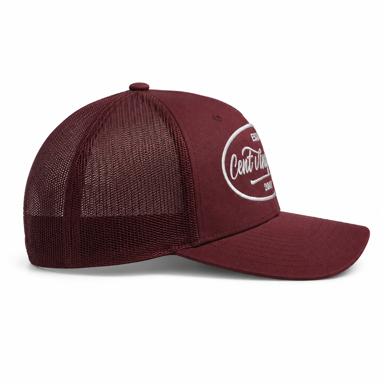 Casquette Trucker Signature VD Bordeaux — Brodée dans notre atelier à Béziers | Cent Vingt Trois