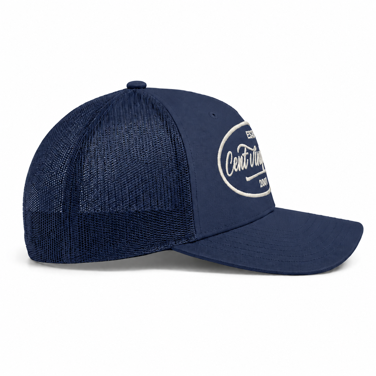 Casquette Trucker Signature VD Marine — Brodée dans notre atelier à Béziers | Cent Vingt Trois
