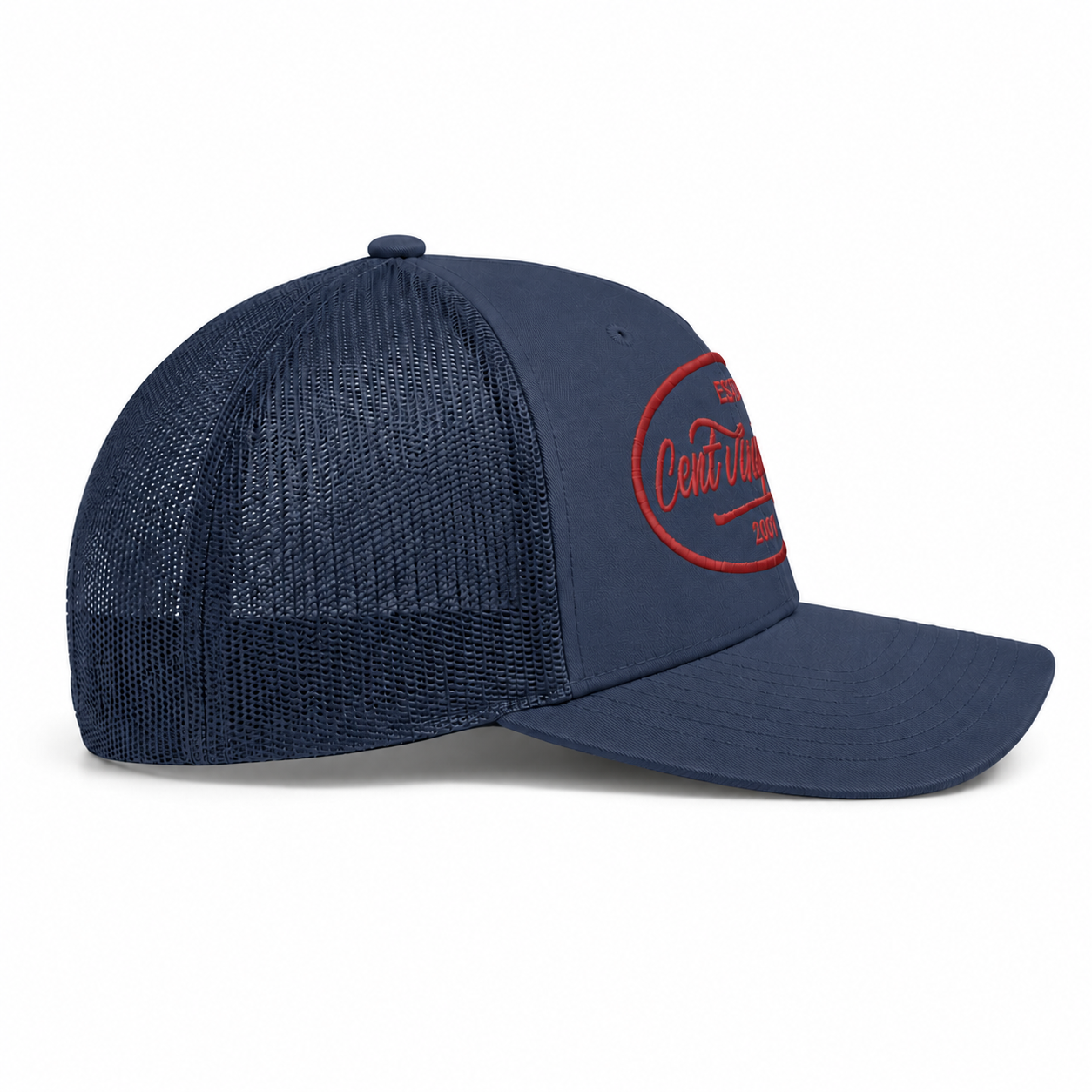 Casquette Trucker Signature VD Marine — Brodée dans notre atelier à Béziers | Cent Vingt Trois