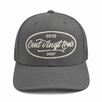 Casquette Trucker Signature VD Iron Grey & Ivoire — Brodée dans notre atelier à Béziers | Cent Vingt Trois