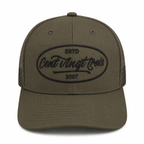 Casquette Trucker Signature VD Kaki & Noir — Brodée dans notre atelier à Béziers | Cent Vingt Trois