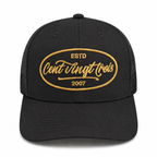 Casquette Trucker Signature VD Noire & Or — Brodée dans notre atelier à Béziers | Cent Vingt Trois