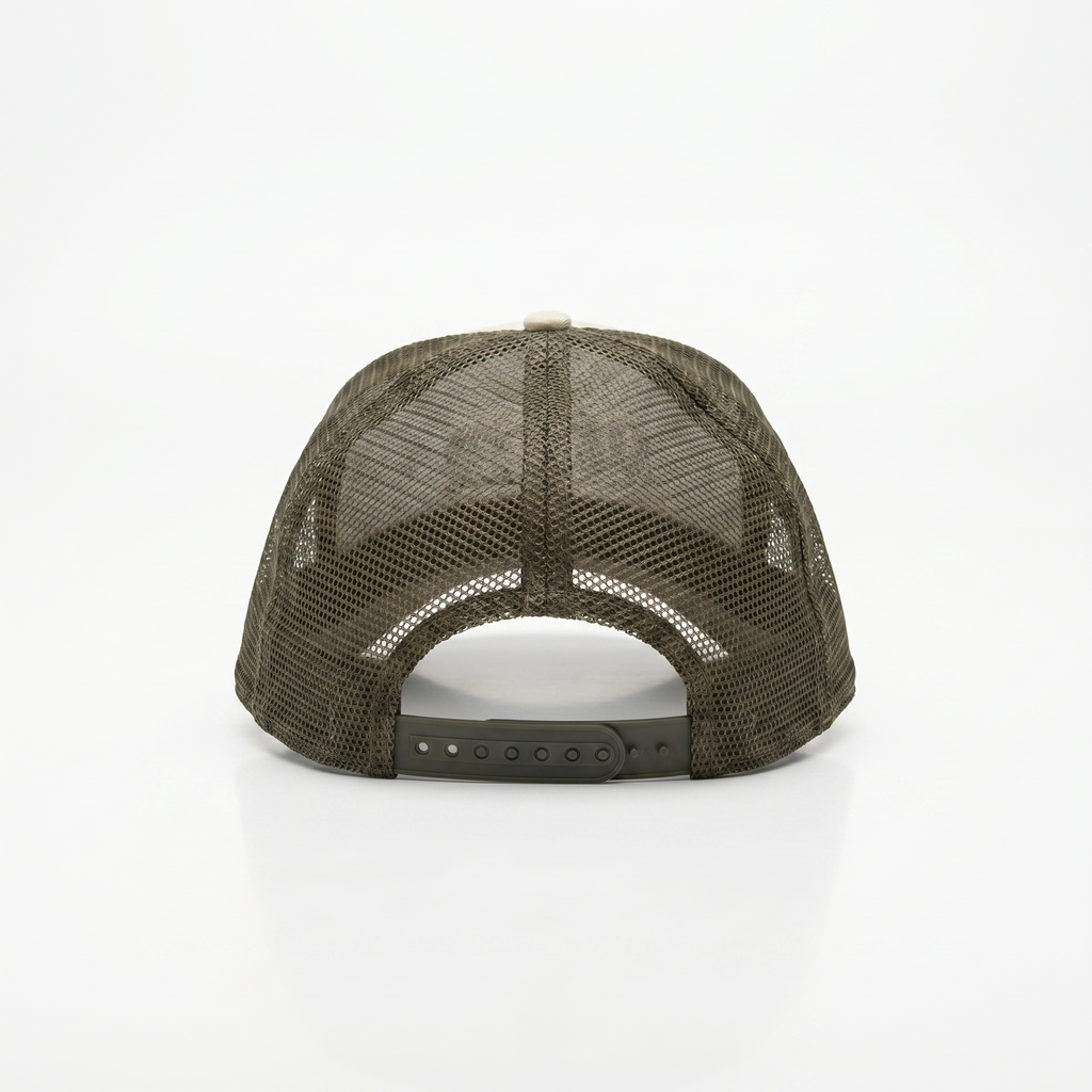 Casquette Trucker Légendaire Bordeaux & Kaki — Rugby streetwear | Cent Vingt Trois