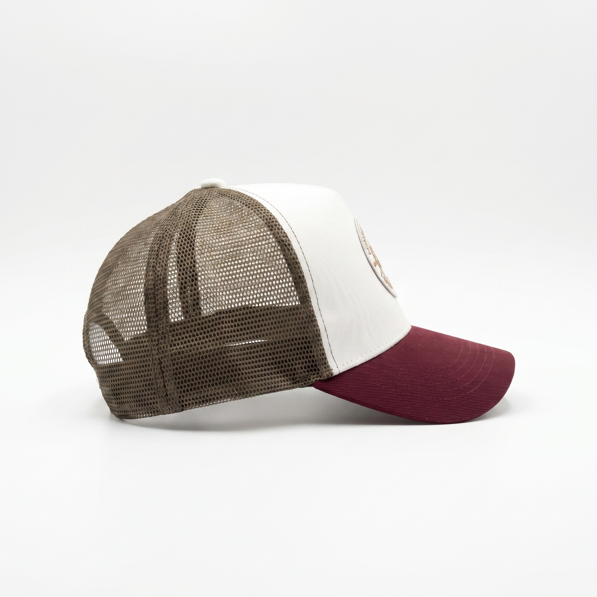 Casquette Trucker Légendaire Bordeaux & Kaki — Rugby streetwear | Cent Vingt Trois