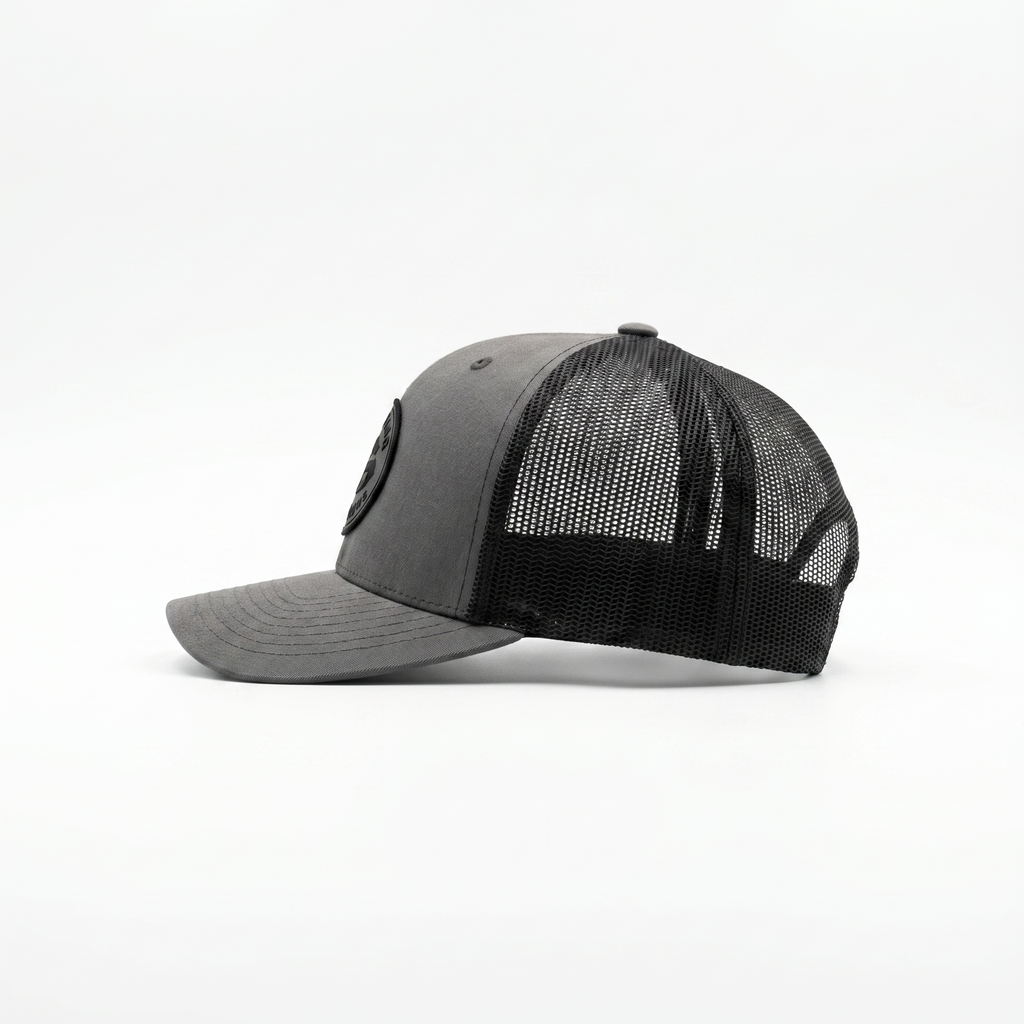 Casquette Trucker Légendaire Gris sur Gris — Le monochrome rugby | Cent Vingt Trois