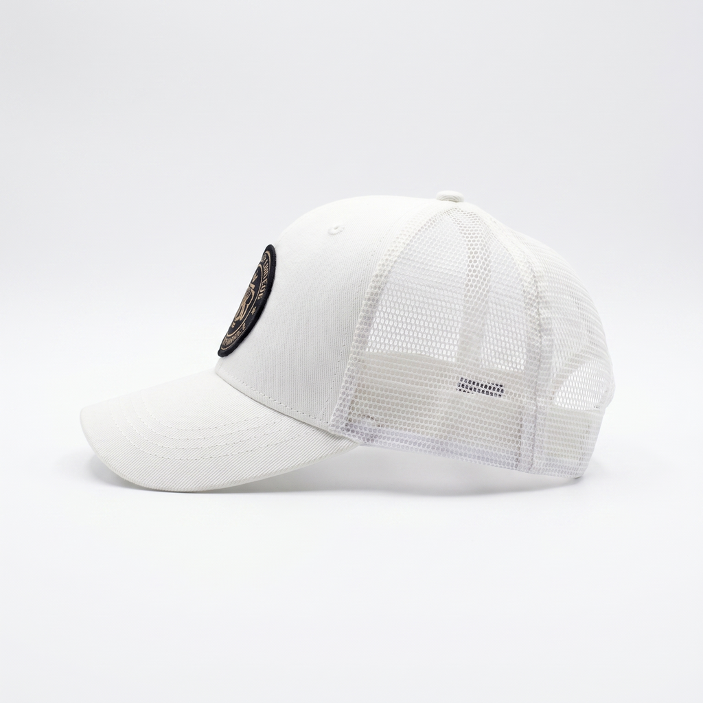 Casquette Trucker Légendaire Ivoire & Noir — Le contraste rugby streetwear | Cent Vingt Trois