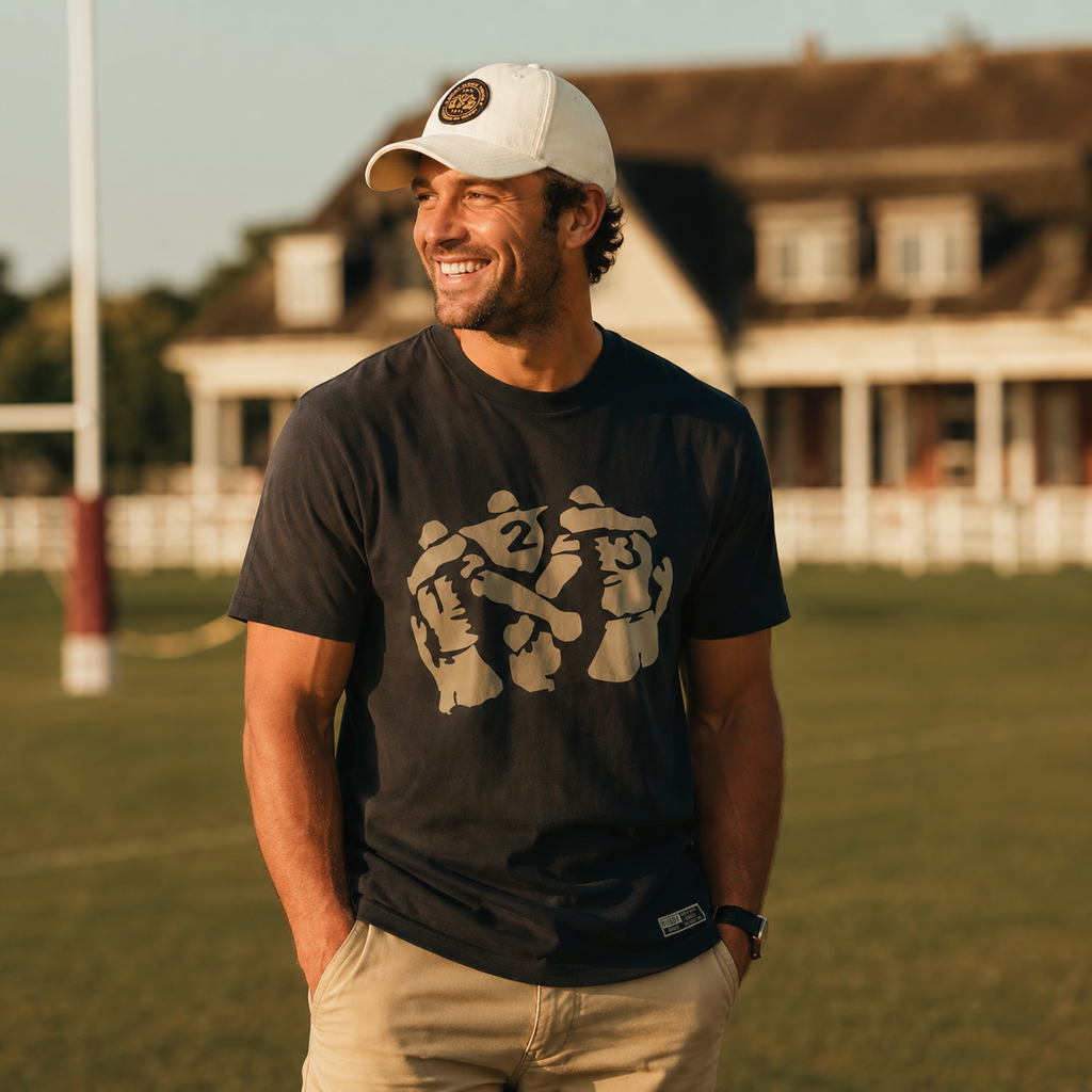 Casquette Trucker Légendaire Ivoire & Noir — Le contraste rugby streetwear | Cent Vingt Trois