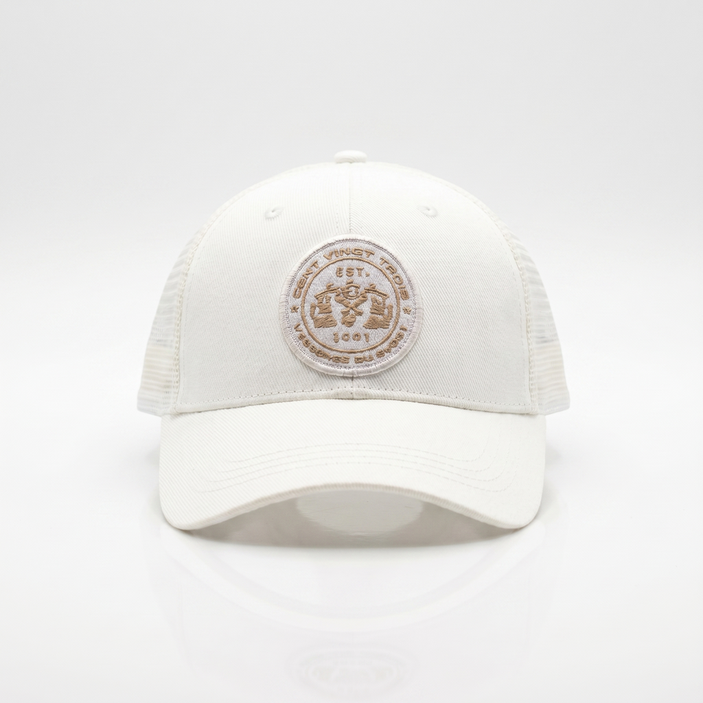 Casquette Trucker Légendaire Ivoire & Doré — Le rugby avec du panache | Cent Vingt Trois