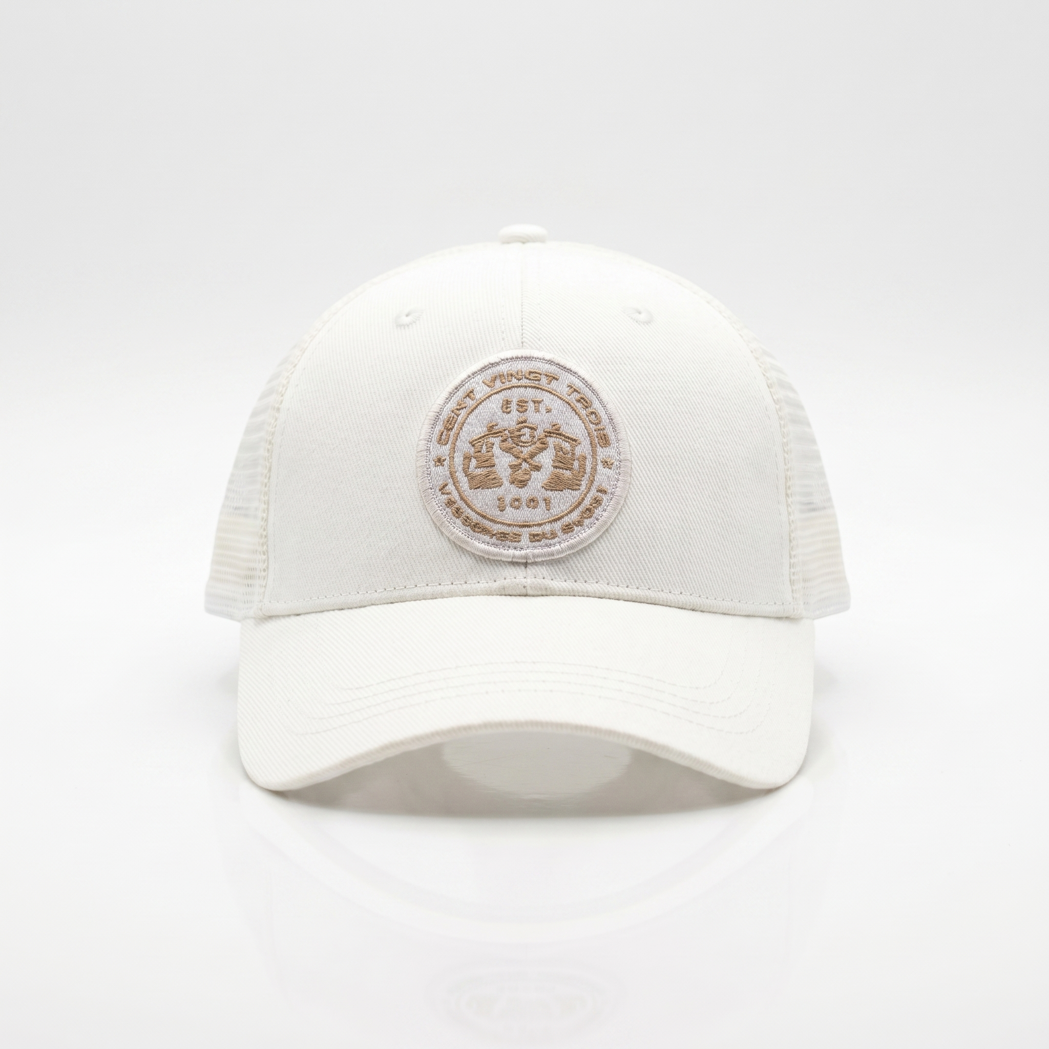 Casquette Retro Trucker - Légendaire - Snapback réglable - Ivoire & doré