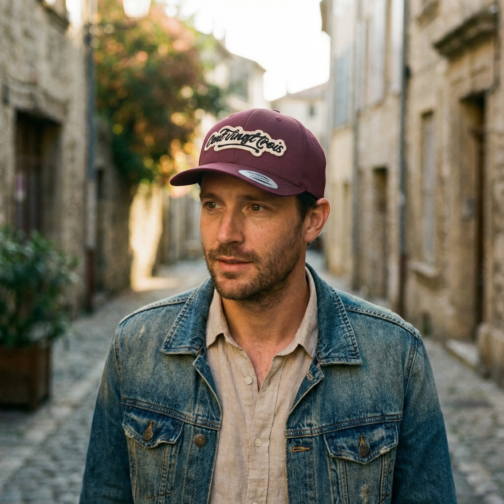 Casquette Snapback Signature Bordeaux — La couleur du sud dans le rugby streetwear | Cent Vingt Trois