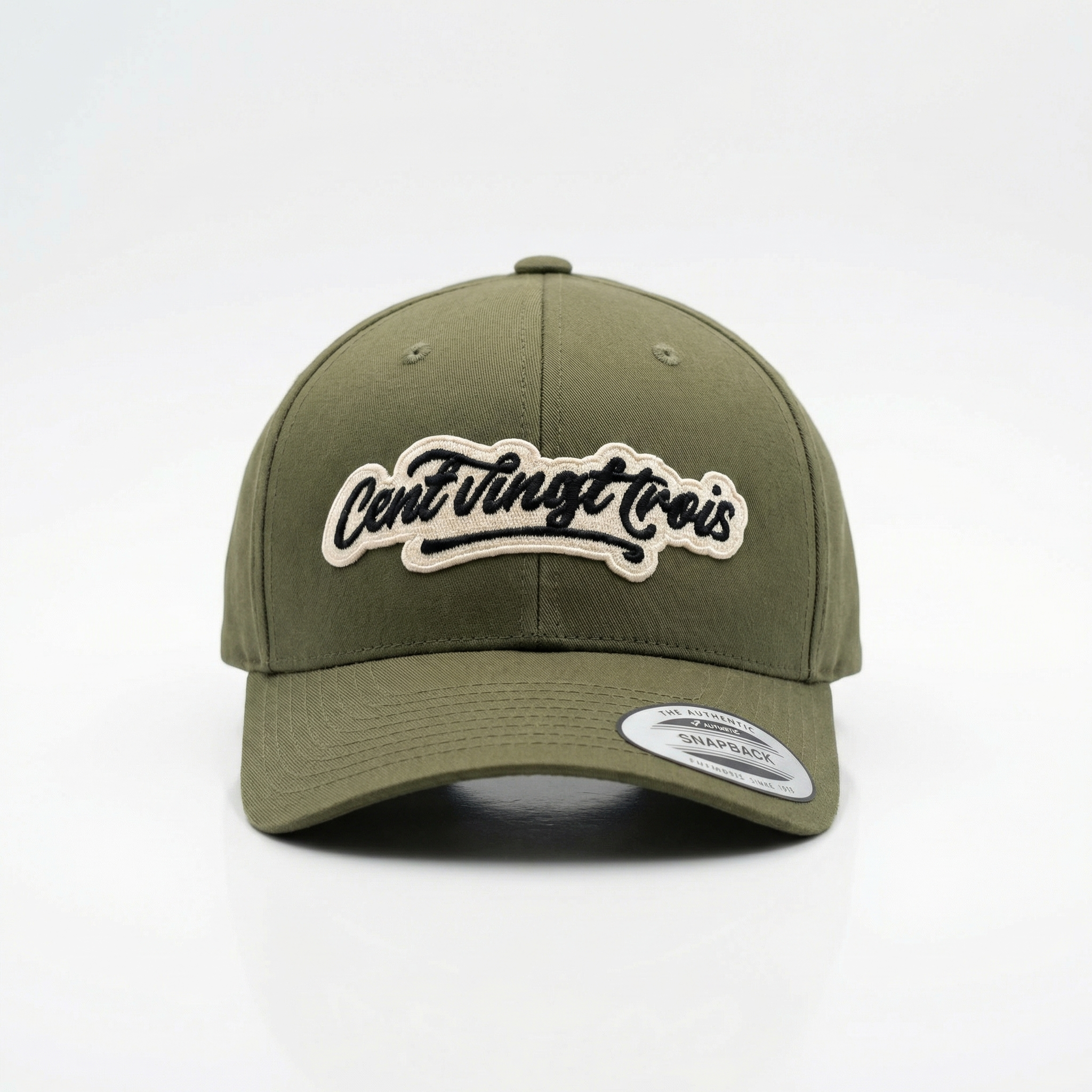 Casquette Snapback Signature Kaki — Le terrain en accessoire | Cent Vingt Trois