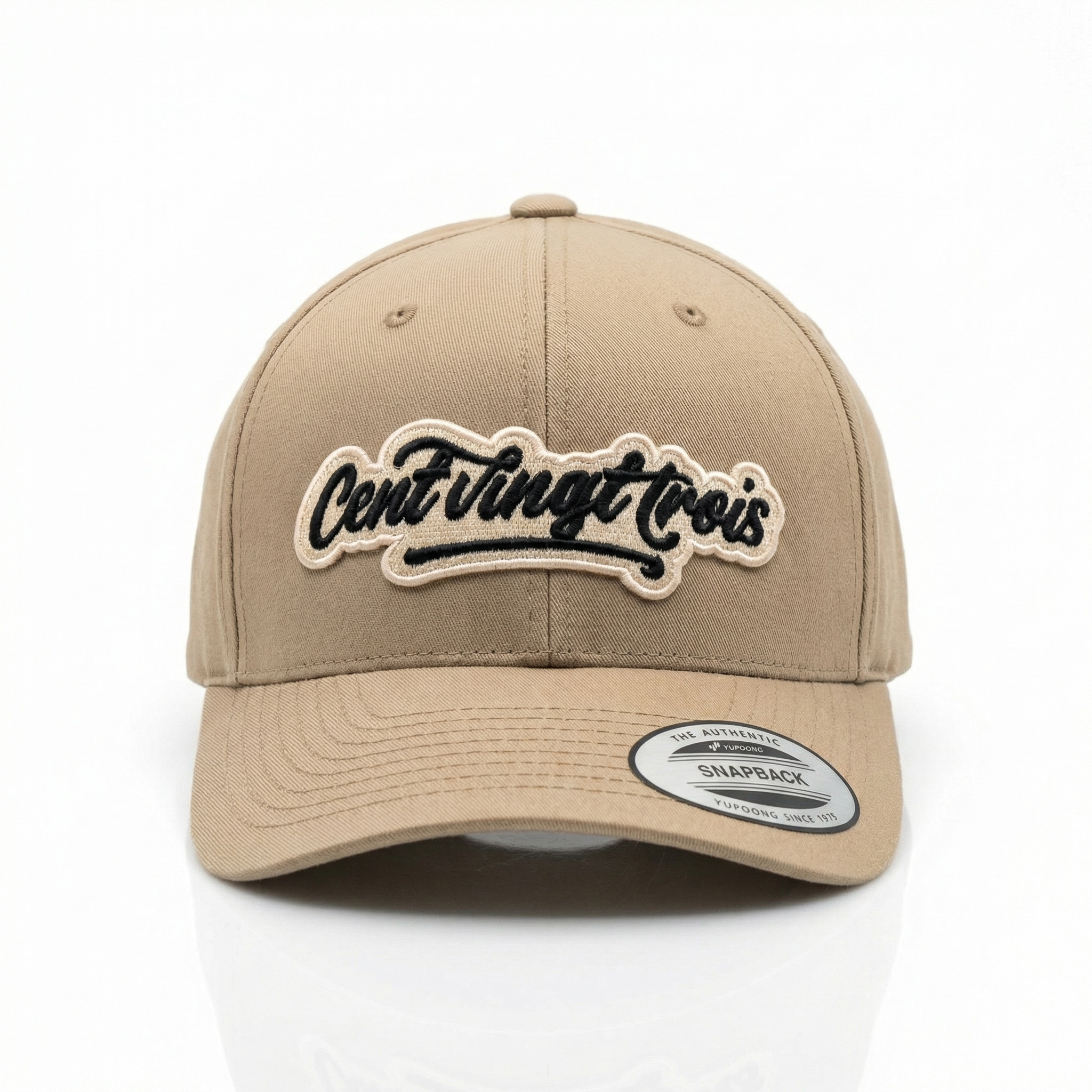 Casquette Snapback Signature Sable — La douceur du rugby streetwear | Cent Vingt Trois