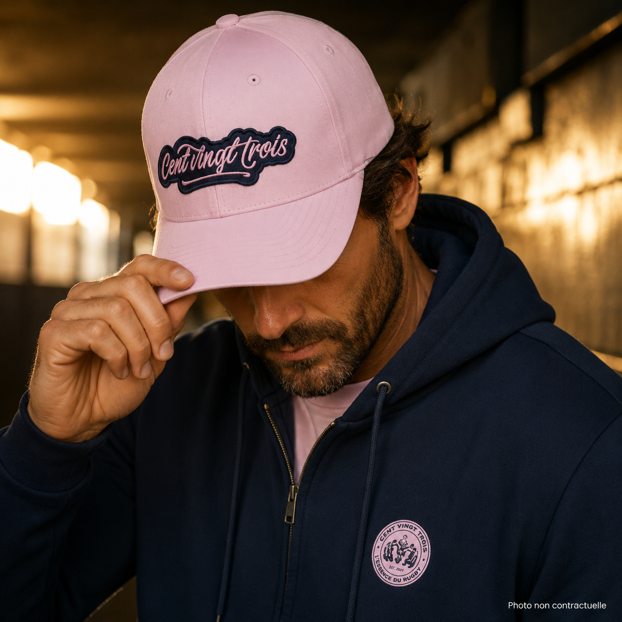 Casquette Snapback Signature Rose — Le rugby streetwear qui surprend | Cent Vingt Trois