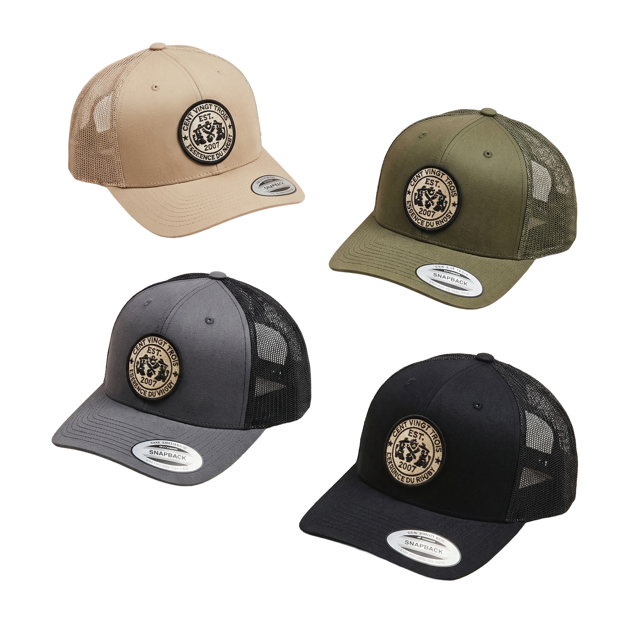 Casquette Retro Trucker - Légendaire - Snapback réglable - Kaki