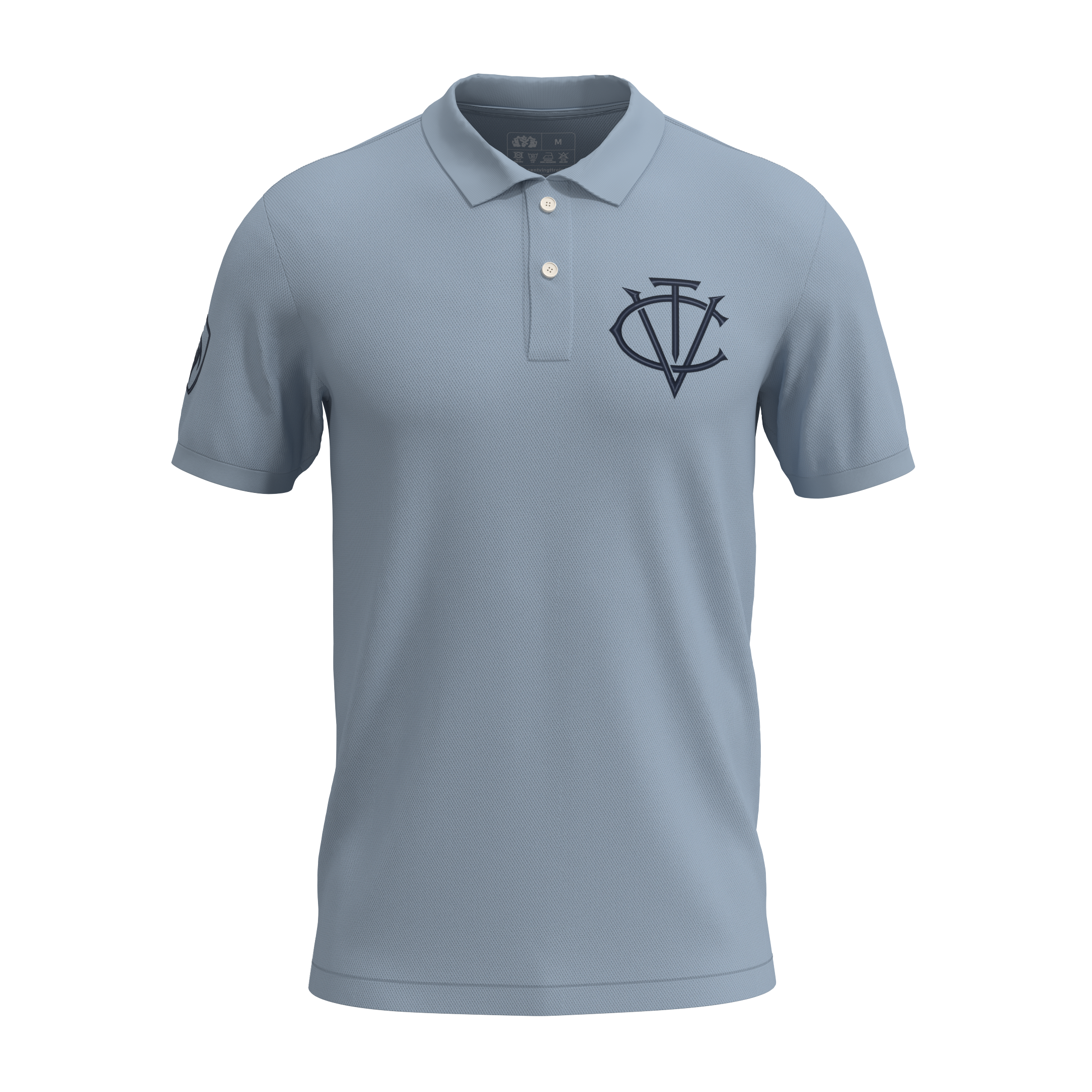 Polo Héritage CVT — Édition Brodée Ton sur Ton, Atelier Béziers | Cent Vingt Trois