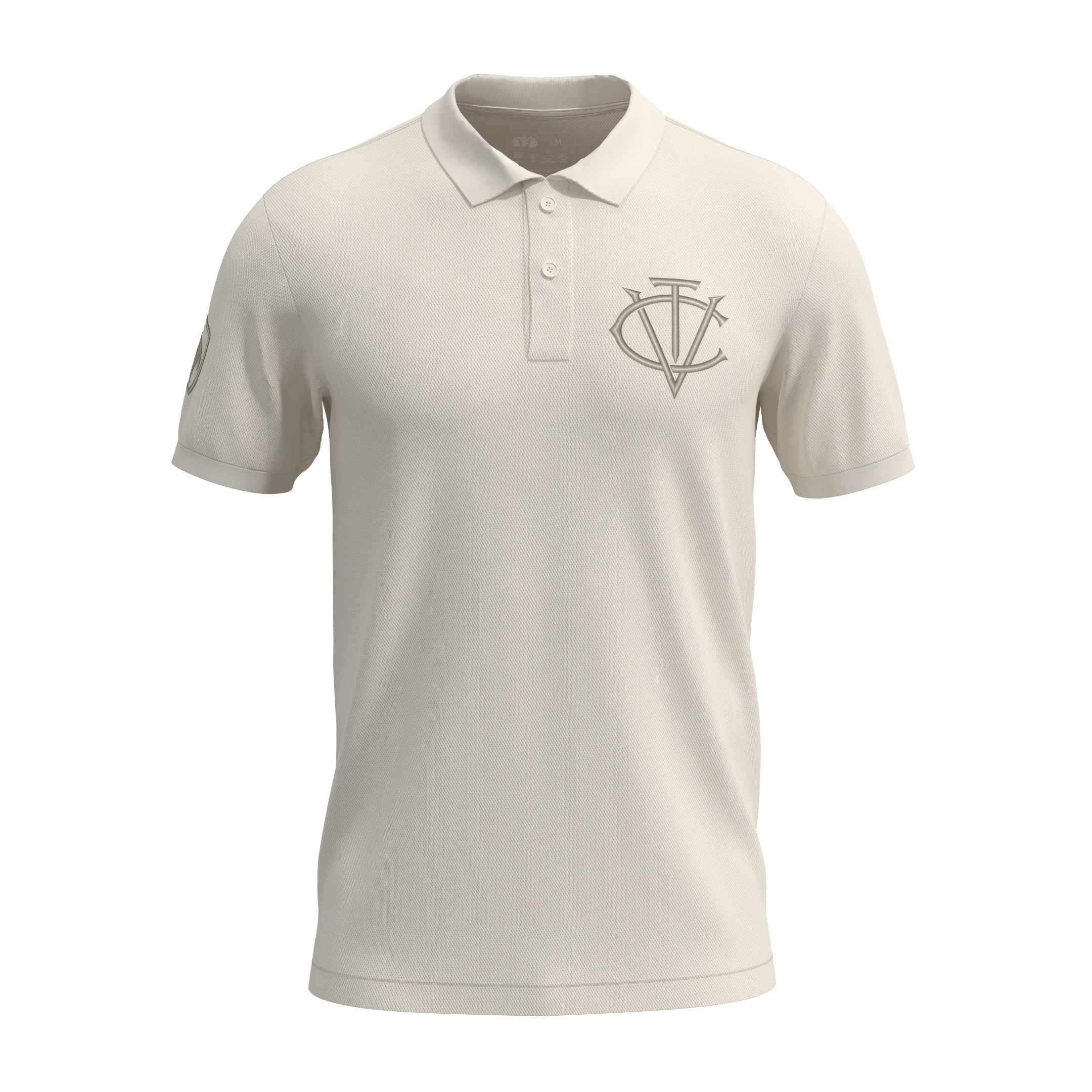 Polo Héritage CVT — Édition Brodée Ton sur Ton, Atelier Béziers | Cent Vingt Trois