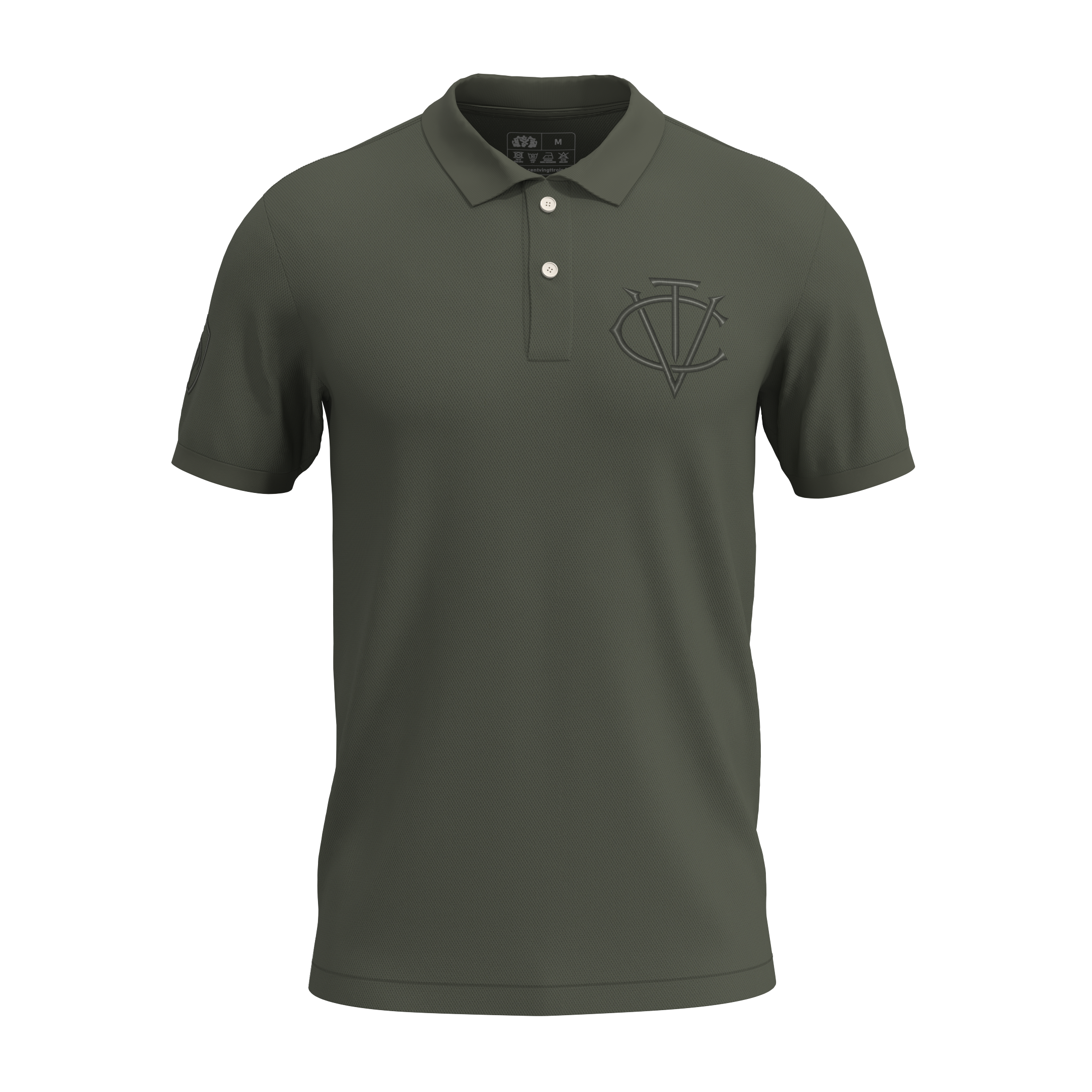 Polo Héritage CVT — Édition Brodée Ton sur Ton, Atelier Béziers | Cent Vingt Trois