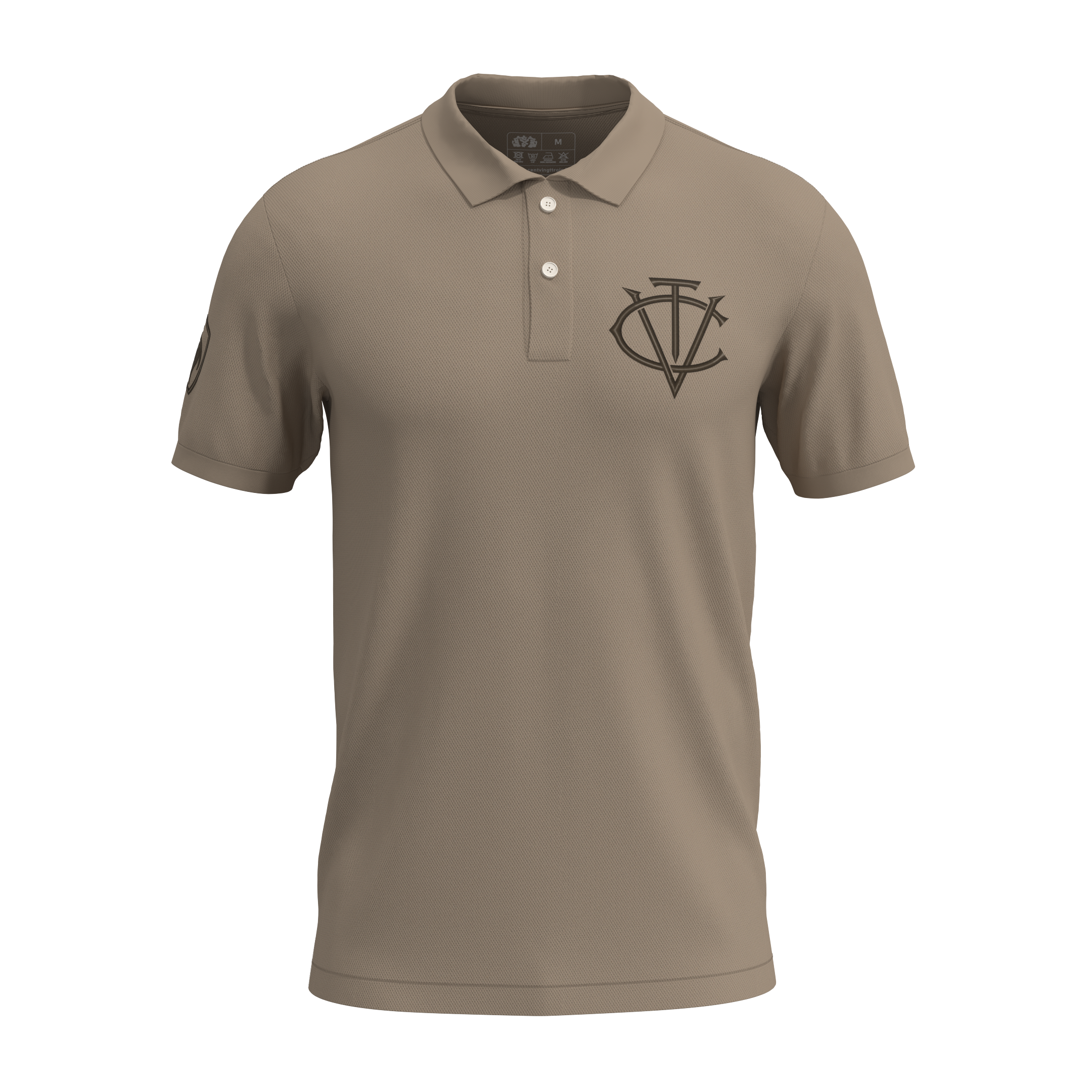 Polo Héritage CVT — Édition Brodée Ton sur Ton, Atelier Béziers | Cent Vingt Trois