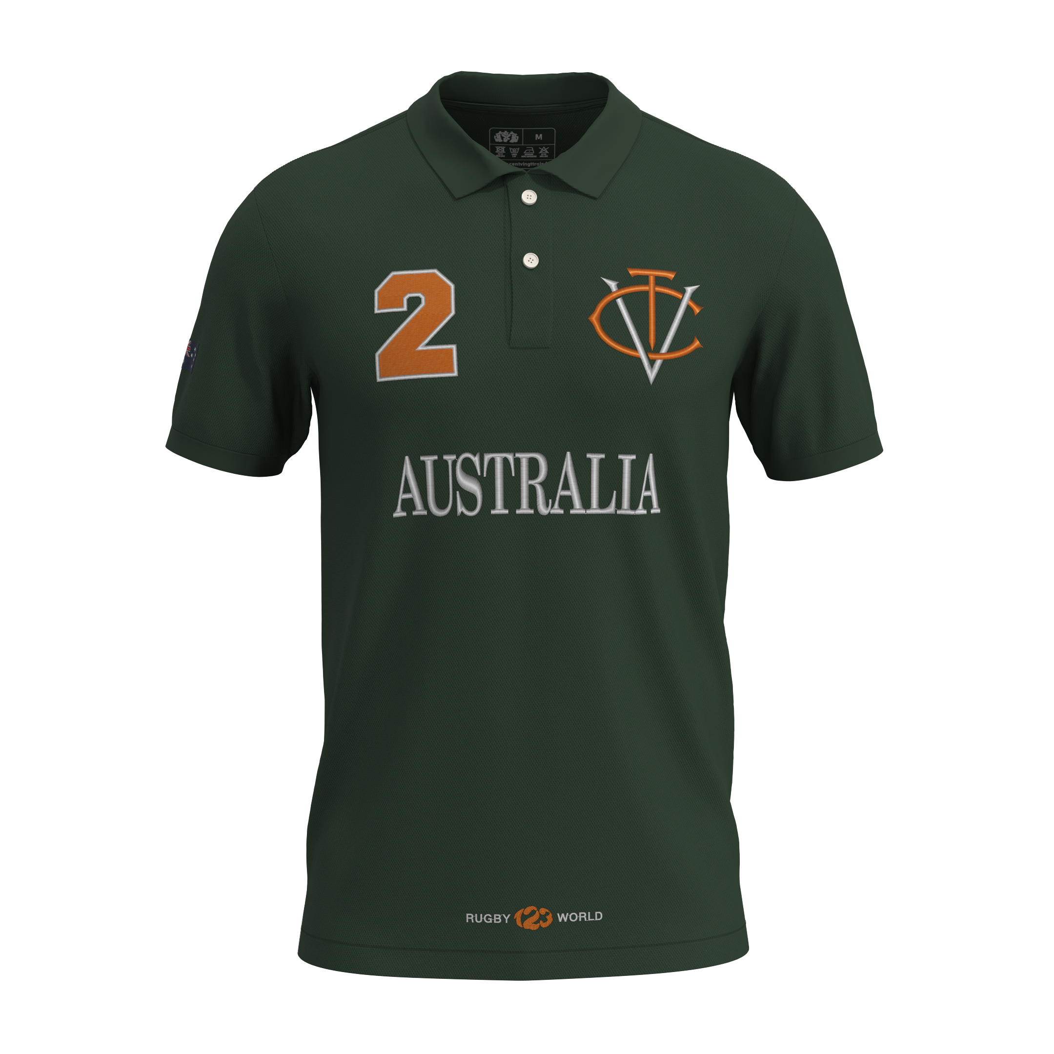 Polo Héritage NATION - AUSTRALIA - Brodé dans notre atelier à Béziers | Cent Vingt Trois
