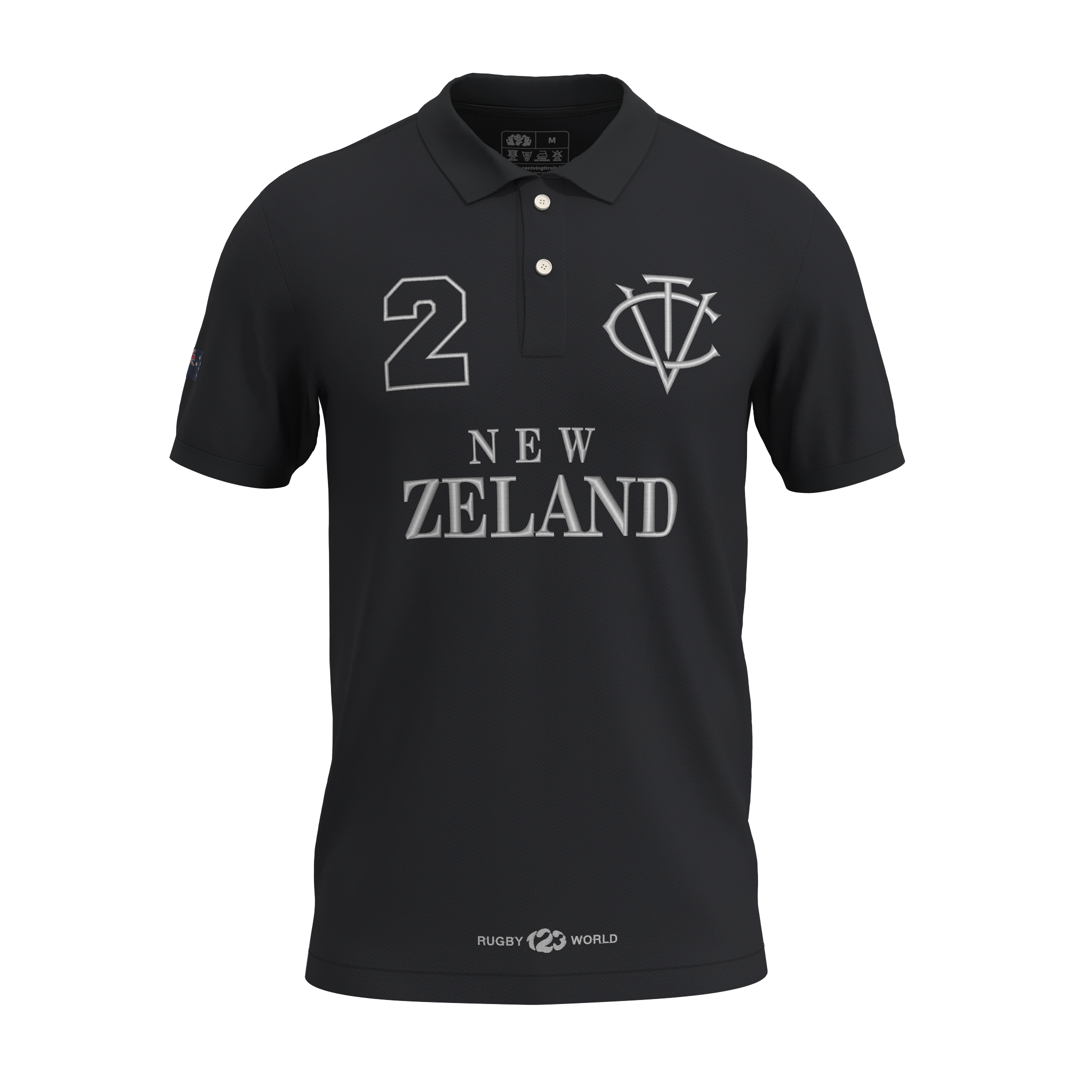Polo Héritage NATION - NEW ZELAND - Brodé dans notre atelier à Béziers | Cent Vingt Trois
