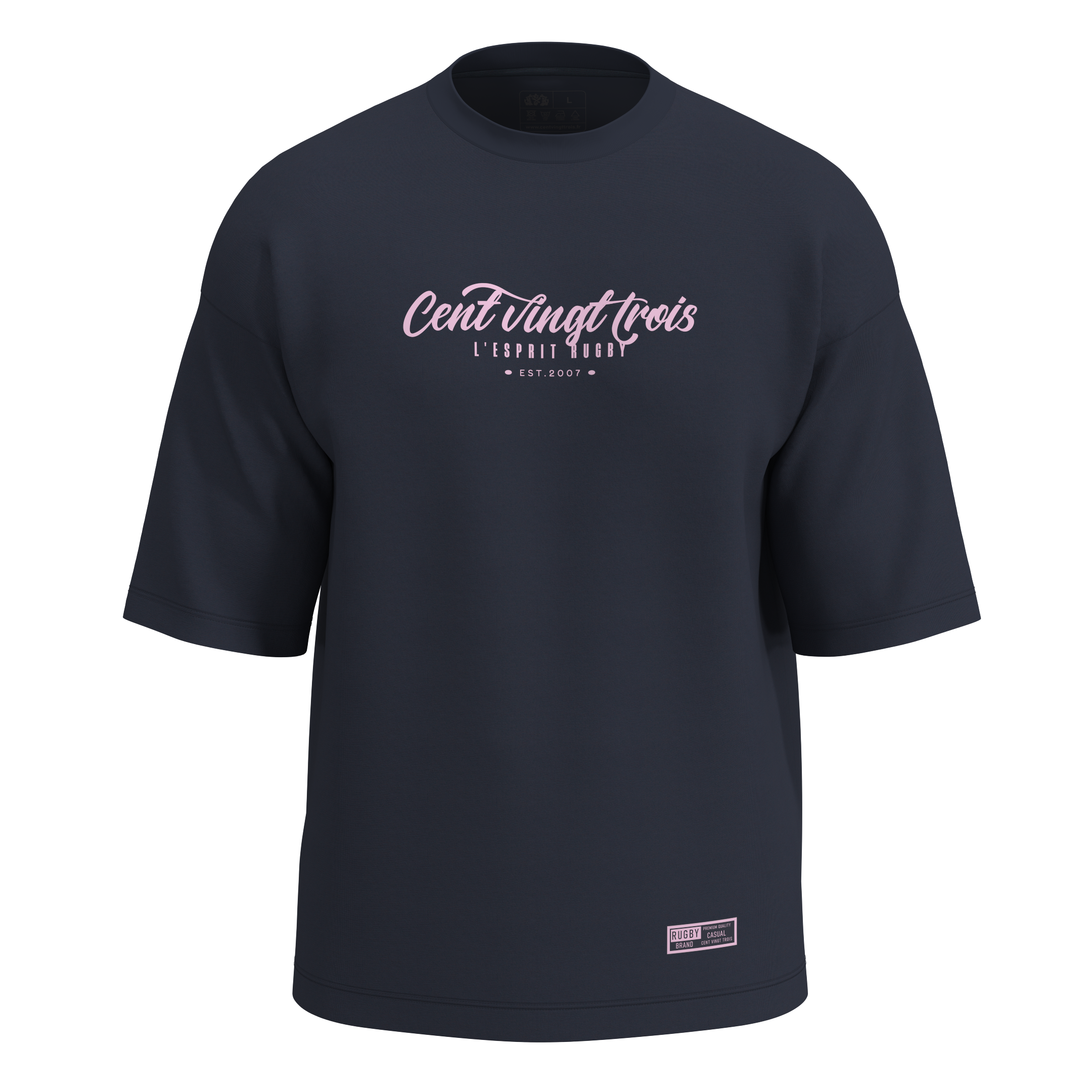 T-shirt oversize streetwear unisexe “Offload - Casual” – French Terry 300g – Coton biologique