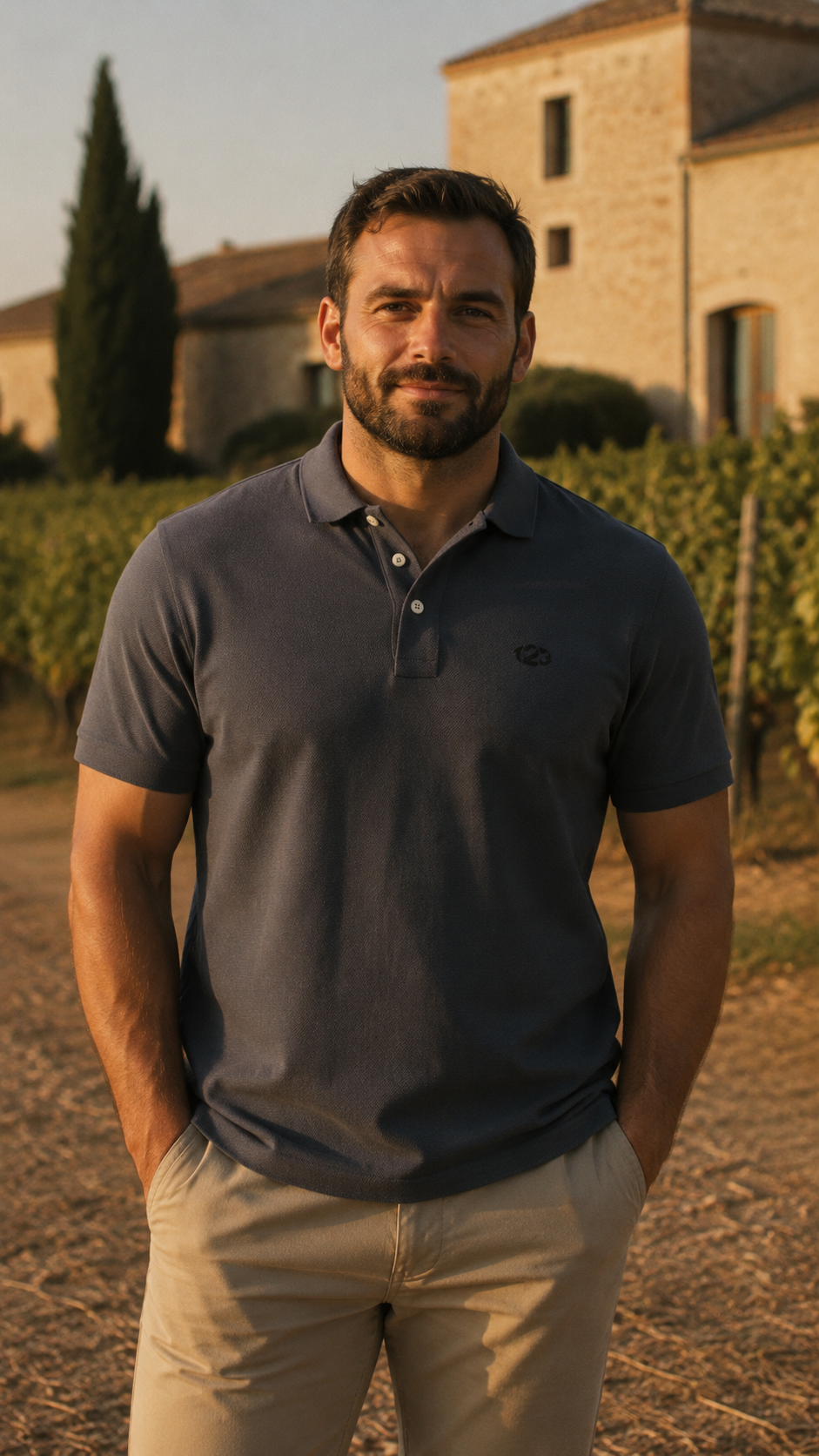 Polo Héritage 123 — Brodé dans notre atelier à Béziers | Cent Vingt Trois