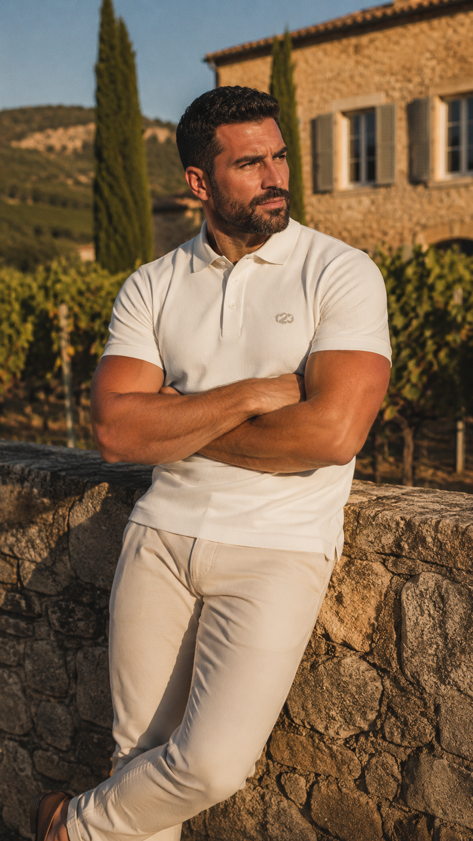 Polo Héritage 123 — Brodé dans notre atelier à Béziers | Cent Vingt Trois
