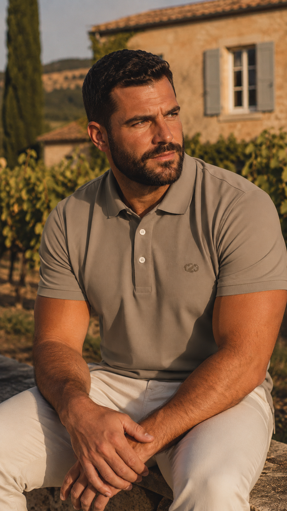 Polo Héritage 123 — Brodé dans notre atelier à Béziers | Cent Vingt Trois