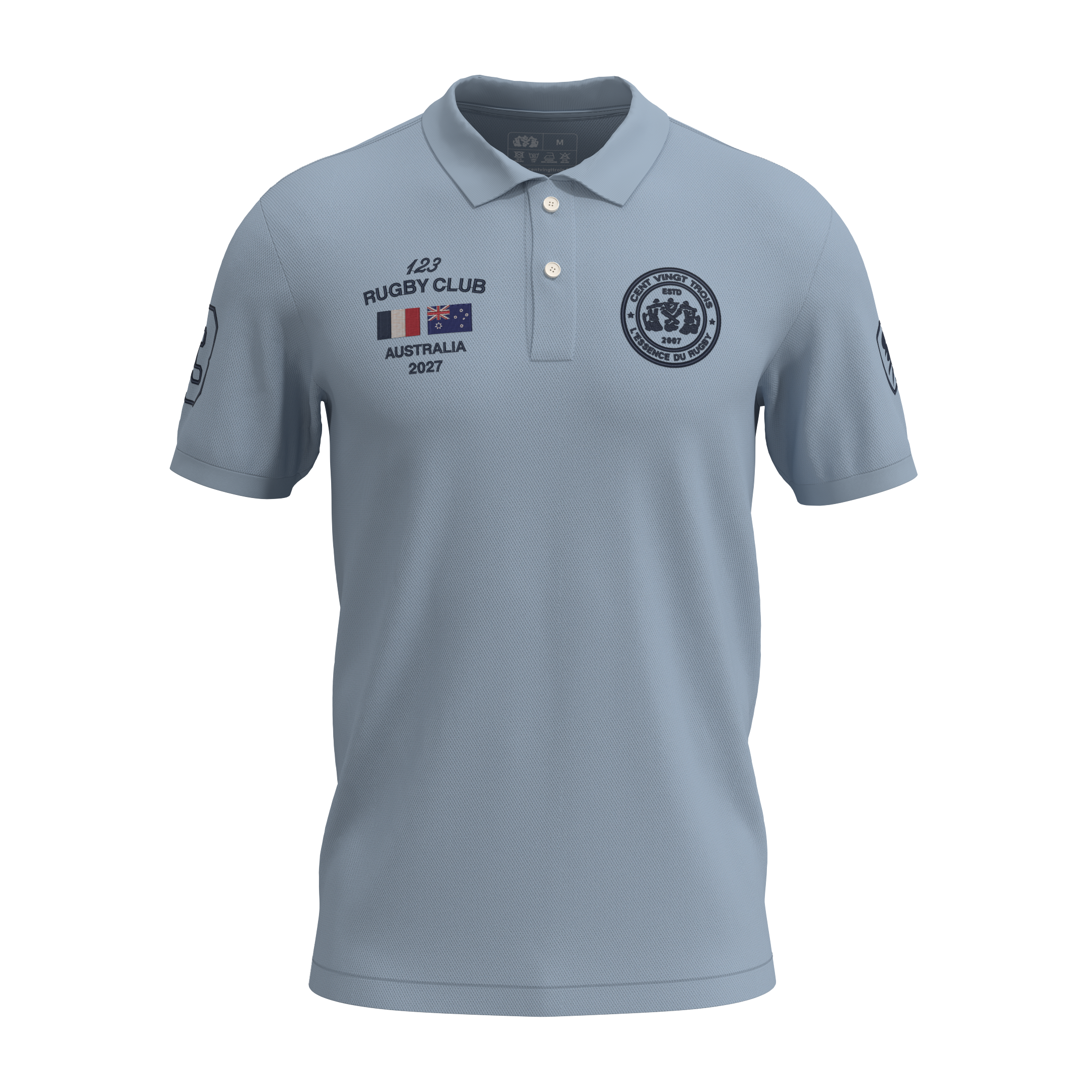 Polo Héritage AUSTRALIA - Brodé dans notre atelier à Béziers | Cent Vingt Trois