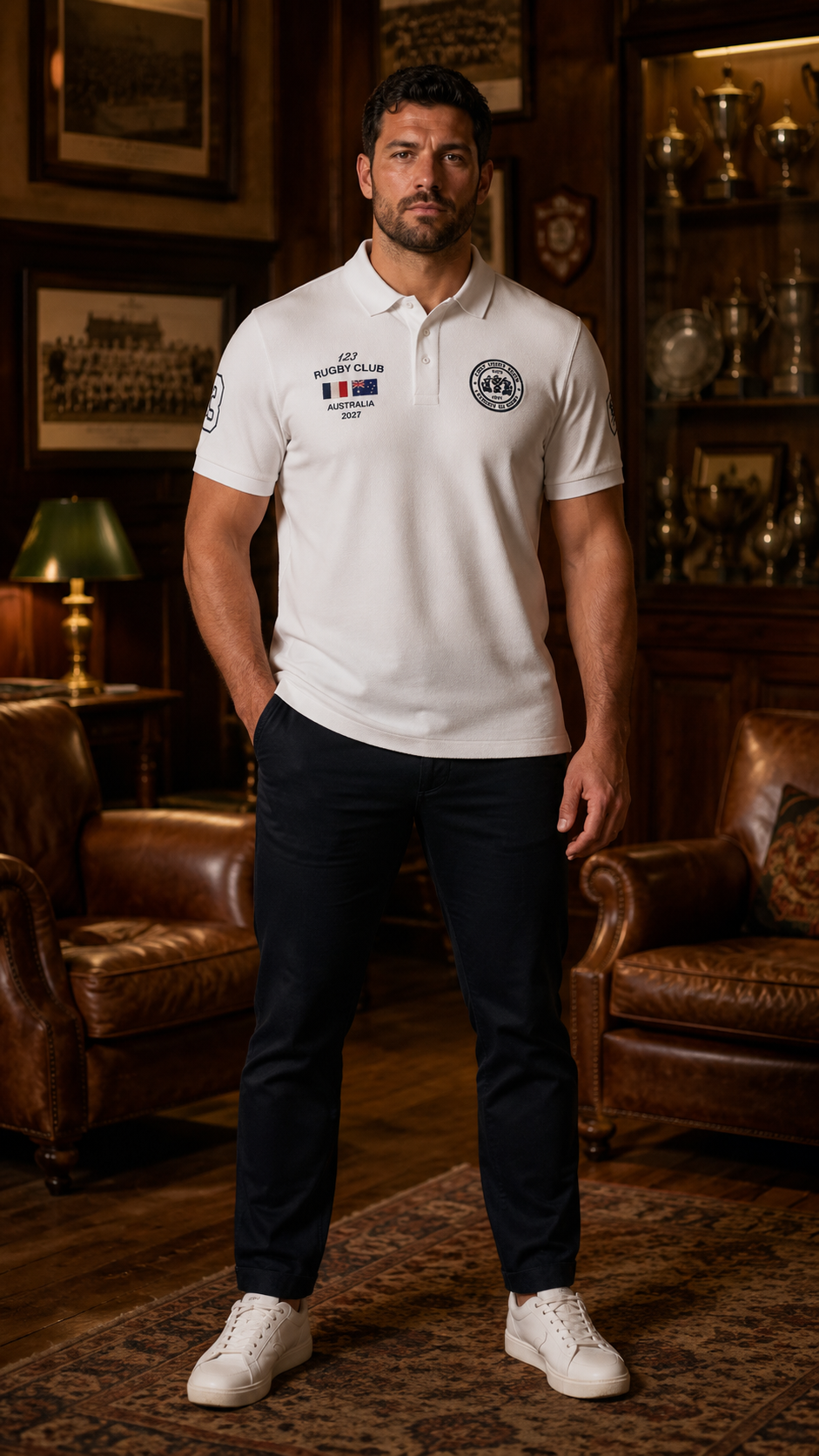 Polo Héritage AUSTRALIA - Brodé dans notre atelier à Béziers | Cent Vingt Trois