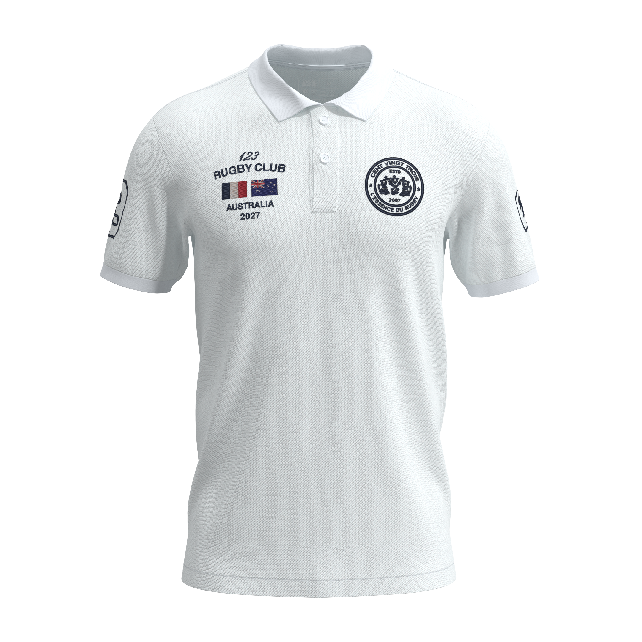 Polo Héritage AUSTRALIA - Brodé dans notre atelier à Béziers | Cent Vingt Trois