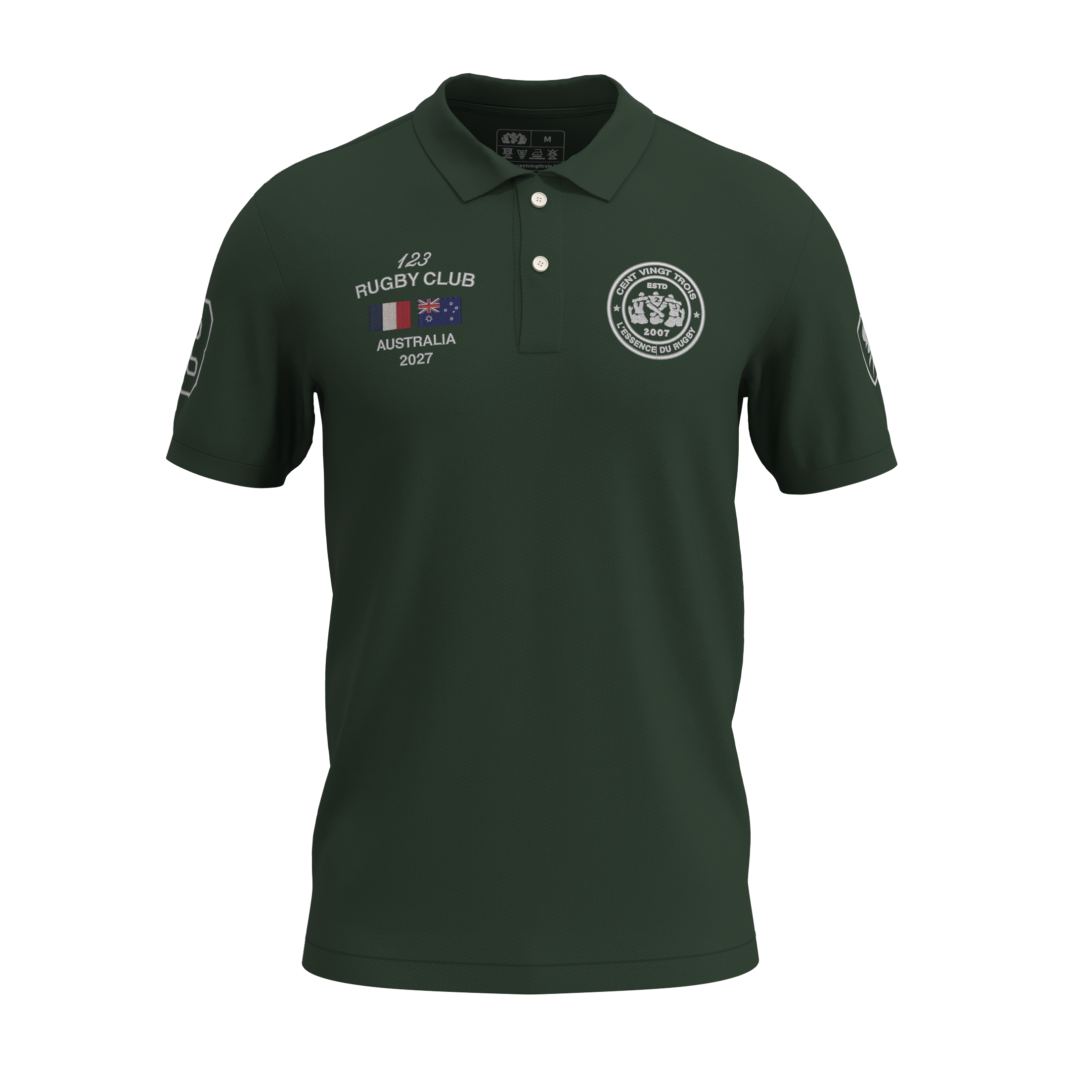 Polo Héritage AUSTRALIA - Brodée dans notre atelier à Béziers | Cent Vingt Trois