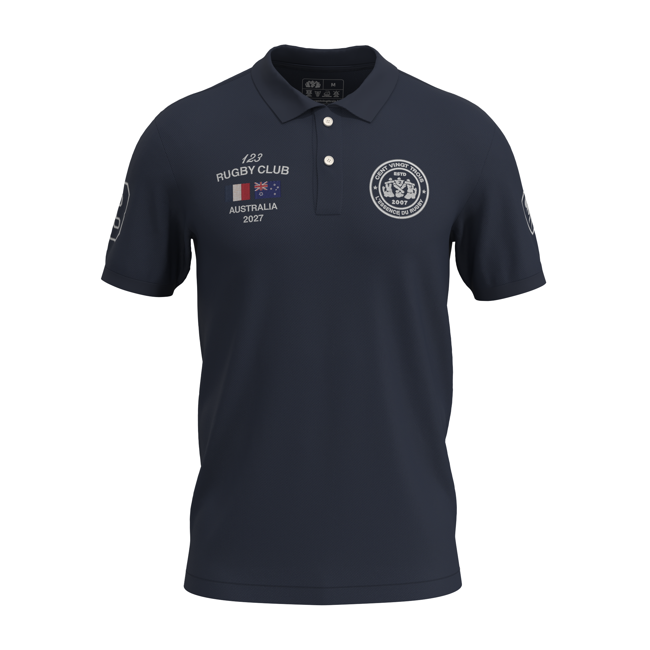 Polo Héritage AUSTRALIA - Brodée dans notre atelier à Béziers | Cent Vingt Trois