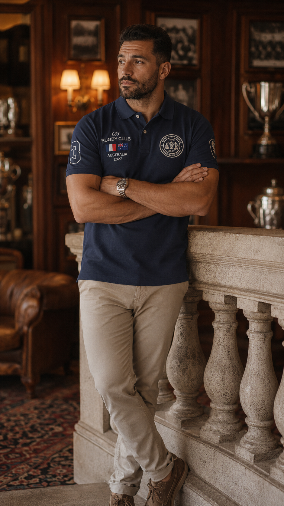 Polo Héritage AUSTRALIA - Brodé dans notre atelier à Béziers | Cent Vingt Trois