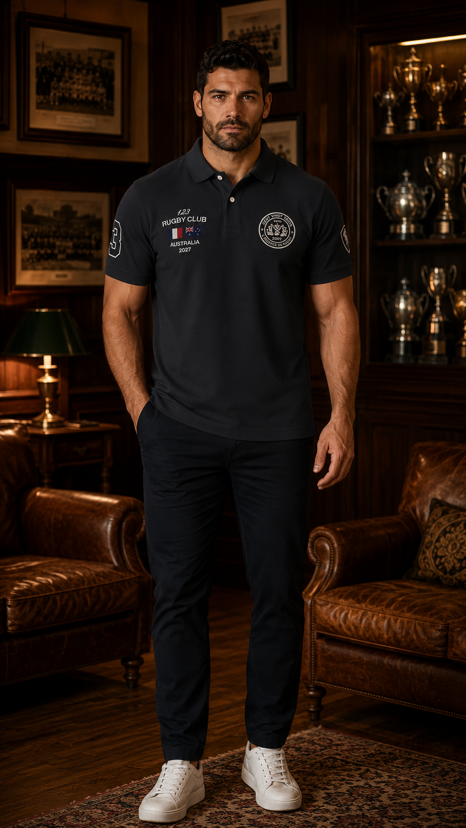 Polo Héritage AUSTRALIA - Brodé dans notre atelier à Béziers | Cent Vingt Trois